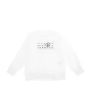 MM6 Maison Margiela Kids Numbers-Printed Crewneck Sweatshirt 8Y,12,16Y,14Y,12Y,10Y white