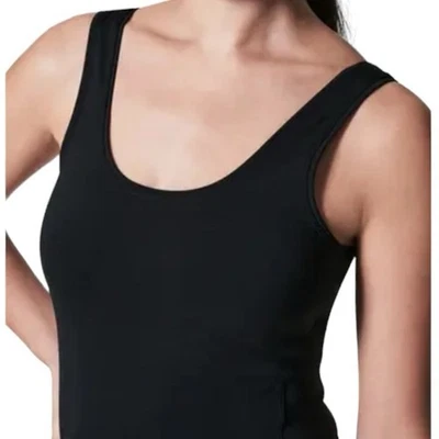 Spanx Get Moving Fitted Black Tank Top NWTs Size XL