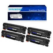 4PK CF283A 83A Toner Cartridges Fits for HP LaserJet Pro M125a M127fw M125fp MFP