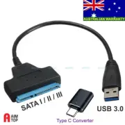 USB 3.0 to 2.5" Laptop SATA Hard Drive Disk SSD Converter Adapter Win Mac Linux