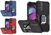 Tempered Glass / OPTIMUM Stand Cover Case For Motorola Moto G 5G (2022) XT2213DL