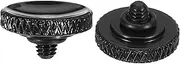 uxcell Camera Shutter Button, 2 Pack Soft Shutter Release Button Pure Copper Camera Button Knurled suitable for Nikon for Fujifilm for Leica DSLR/SLR Camera, Black