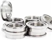 KGKMTHPHZG F606ZZ Flange Bearing 6x17x6 Mm ABEC-1 (10 PCS) Flanged F606 Z ZZ Ball Bearings
