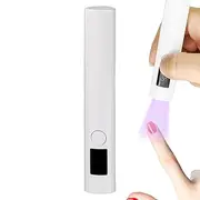 UV LED Nail Dryer Lamp, Compact Rechargeable UV Fingernail Light, 250mAh Battery, Manicure Dryer Lamp for Girlfriend, Wife, Friend, Sister, Daughter