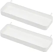 [IKEA] SKADIS Shelf (Fits SKADIS Peg Board), White, 28x9x3 Centimetres - Set of 2, 28x9x3cm