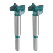 2pcs Forstner Drill Bit 7/8" (22mm) Carbide Wood Hinge Hole Opener Round Shank