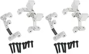 2X Metal Pull Rod Base Seat Axle Up Servo Bracket Mount for C14 C24 C14K C24K 1/16 RC Car Truck Upgrade Parts,Silver