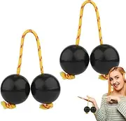 Rhythmic Ball Kashaka Instrument, Kashaka Shaker Rhythmic African Instrument Rattle Ball Kashaka - 2 Pairs Music Eggrhythmic Ball, Hand Percussion Instruments for the Holidays