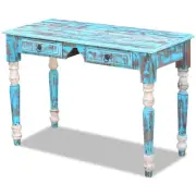 Solid Recycled Timber Study Desk Console Side Table 2 Drawers Vintage vidaXL