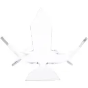 Plymor Clear Acrylic Sphere Flower Petal Display Stand, 3.75" H x 6" W x 6" D