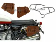 Fit For Royal Enfield Interceptor 650 Mounting Rails With Pannier Bags Tan