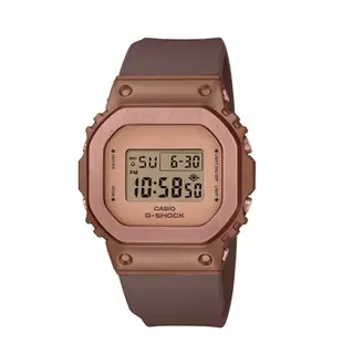 CASIO  G-SHOCK 時尚經典方形金屬錶殼電子錶 GM-S5600BR-5
