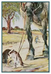 Ratty Mole Horse Character Story Wind in Willows Counted Cross Stitch Pattern