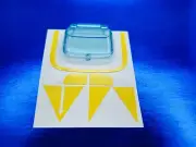 Hot Wheels Redline ( BREAKAWAY BUCKET GLASS + YELLOW DECAL SET