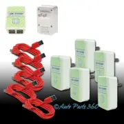 5X 4 USB PORT WALL ADAPTER+10FT CABLE DATA CHARGER PURPLE GALAXY S4 S3 S2 NOTE 2