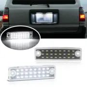 LED 6500K White Plate License Light Lamp For 96-21 Toyota 4Runner TRD Sequoia D
