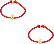 [SHERCHPRY] 5pcs Year of The Rabbit Red String Bracelet Rabbit Year Bracelet Women Bracelet Charm Bracelets for