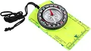 POENVFPO Mini Compass, Portable Multifunctional Professional Compass Tool for Outdoor Hiking