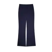 Midford Girls Tailored Bootleg School Pants Size 10 Navy Stretch