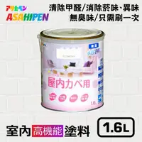 在飛比找momo購物網優惠-【日本Asahipen】無味高機能防霉乳膠漆 1.6L 分解