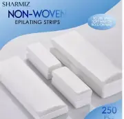 Large&SM Wax Waxing Hair Removal Strips Sharmiz non-woven Epilating Strips 250ct