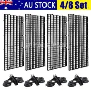 4/8X Plastic Fish Grid Divider Durable Holder Fish Tank Tray Egg Crate Aquarium