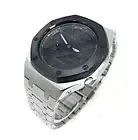 Casio GA2100 Casioak Mod Royal Oak G-Shock GA-2100 All Metal Steel Black Bezel W