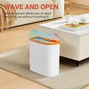 Automatic Sensor Trash Can with Lid: TINANA Waste Bin 3.2 Gallon Slimline