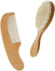 JOINPAYA 1 Set Shampoo Brush Head Massage Comb Wool Brush with Comfortable Handle for Bathing Scalp Cleaning Hair Care Present for Parents