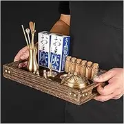 USNUANNU Chinese Incense Burner Kit, Powder Incense Maker, Brass & Copper, Home Fragrance Accessory for Yoga Meditation