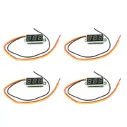 2X(4X Digital Voltmeter DC 0-100V LED Panel Voltage Meter 3-Digital with 32742