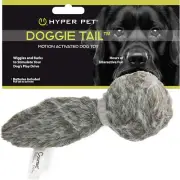 Hyper Pet Doggie Tail Interactive Plush Dog Toys (Wiggles, Vibrates, and Barks –
