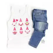 Gnome Singlet For Women, Gnomes Valentine's Day Tank, Wife Gift, Girlfriend