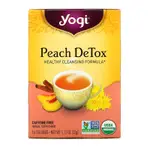 美國 YOGI TEA瑜伽茶蜜桃茶PEACH DETOX無咖啡因16包