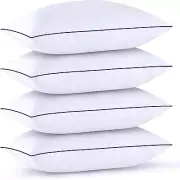 Cooling Hotel Pillows Set of 4 - Soft Down Alternative for All Sleepers