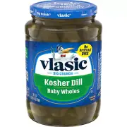 Kosher Dill Baby Whole Pickles, Keto Friendly, 24 Fl Oz Jar