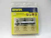 New, IRWIN 3-Piece Carbide-Tipped Router Bit Set, 1901045