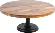 UKQRRTC Cake Stand Wood Cake Plate Footed Cake Holder Multifunctional Cake Display Stand Detachable Cupcake Pedestal Stand Round Dessert Stand for Cakes Cupcakes Fruits (Style 2)