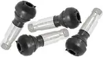 Aeroflow Rubber Pull Thru Valve Stems 4 Pack Chrome 7/16" Hole - AF3060-0008