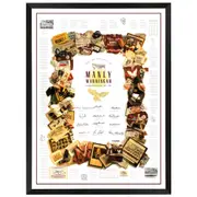 Manly Sea Eagles Golden Anniversary 1947-1996 Signed Print Framed