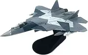 Replica Pre-Build Aircraf Diecast Metal 1/100 Scale for SU57 ReplicaAir FighterFinished Aircraft Model Toy Adult Boys Souvenir Collection Gift Display