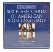 Barron's 500 Flash Cards Of American Sign Language Sealed Geoffrey Poor