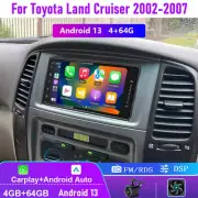 4-64GB For Toyota Land Cruiser 2002-2007 Car Radio GPS Carplay Android Head Unit