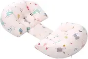 U-Shaped Pillow for Pregnant Women Lumbar Support Waist Pad Abdominal Support Pillow Compact Portable