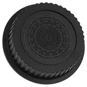 Designer (Black) Lens Rear Cap Compatible with Canon EOS EF and EF-S Lenses