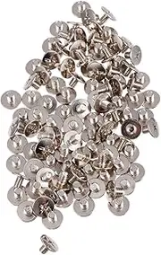 FOYTOKI Make Necklace Kit 100 Pcs Stainless Steel Rivets Head Screws Nail Rivet for DIY Projects