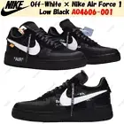 Off-White × Nike Air Force 1 Low Black AO4606-001 Men's Size