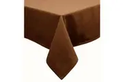 Cotton Blend Table Cloth Copper by Hoydu