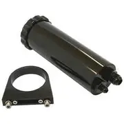 Aeroflow Billet Power Steering Reservoir - Black, AF77-1027BLK