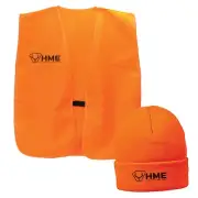 HME HMEVESTKCO Safety Vest and Beanie OSFA Orange Acrylic